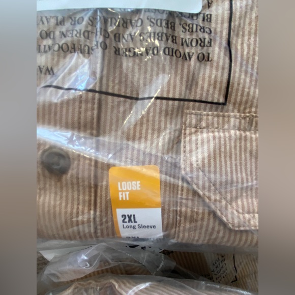 NWT, Carhartt,Men's Loose Fit Midweight Chambray Long-Sleeve Shirt | Size: XXL - Picture 6 of 8